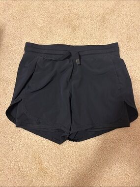 All In Motion Medium Kids Black Athletic Shorts - Lightweight Running Shortstop